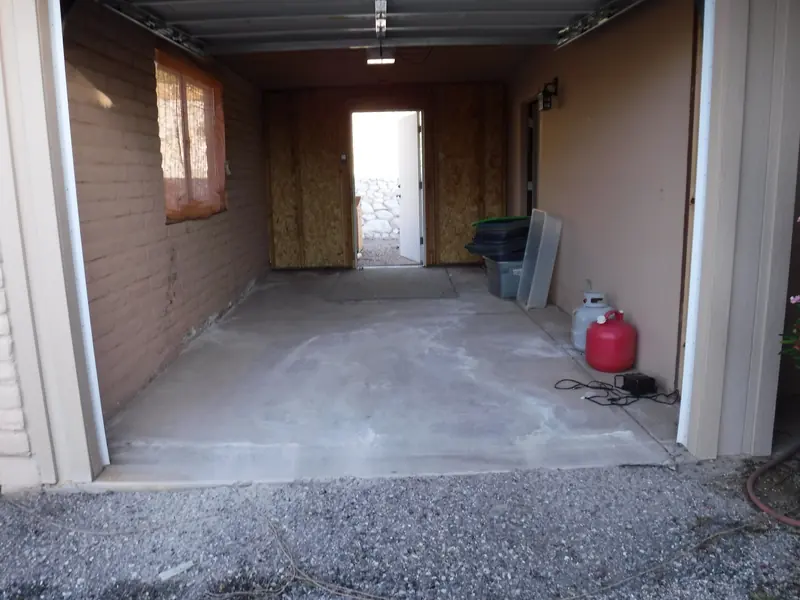 Garage clean out after: the garage cleared