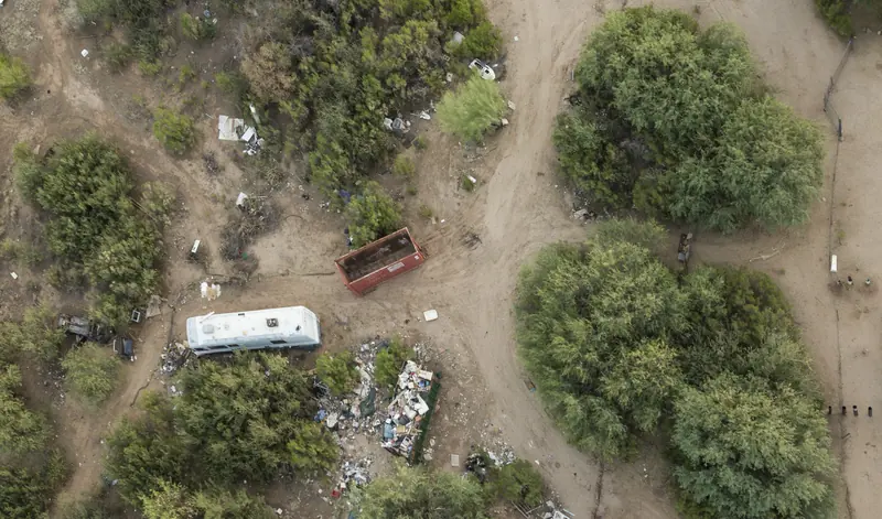 Property Cleanup, Catalina, Before, from above