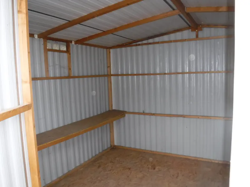 Shed clean out after: the shed emptied